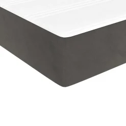 Matelas de lit à ressorts ensachés fermeté moyenne 100x210x20 cm velours vidaXL