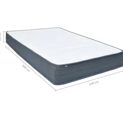 Matelas de sommier tapissier - VIDAXL - 140x200 cm - Ressorts ensachés - Mousse à mémoire de forme
