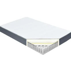 Matelas de sommier tapissier - VIDAXL - 140x200 cm - Ressorts ensachés - Mousse à mémoire de forme