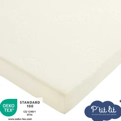 Matelas de Voyage Bébé - 60x120 cm - Pliant - Epaisseur 7 cm : Moelleux et confortable - Idéal pour couchage d'appoint