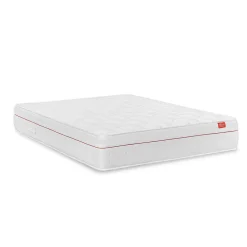 Matelas Deluxe Orthopédique 190 x 140 cm, 27 cm. Ressorts ensachés et viscoélastique, réversible, soutien medium, tissu respirant.