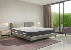 Matelas double Davanz, matelas en mousse à mémoire de forme, matelas ergonomique, matelas à ressorts ensachés, 140x190xh28 cm