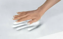 Matelas double Dme, orthopédique en mousse à mémoire de forme et microressorts ensachés,, 160x190h37 cm