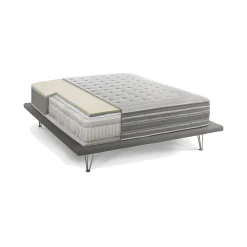 Matelas double Dme, orthopédique en mousse à mémoire de forme et microressorts ensachés,, 160x190h37 cm