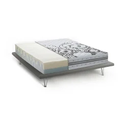 Matelas double Dmelos, matelas en mousse à mémoire de forme et Waterfoam, anti-acariens et hypoallergénique, 160x190h 22 cm