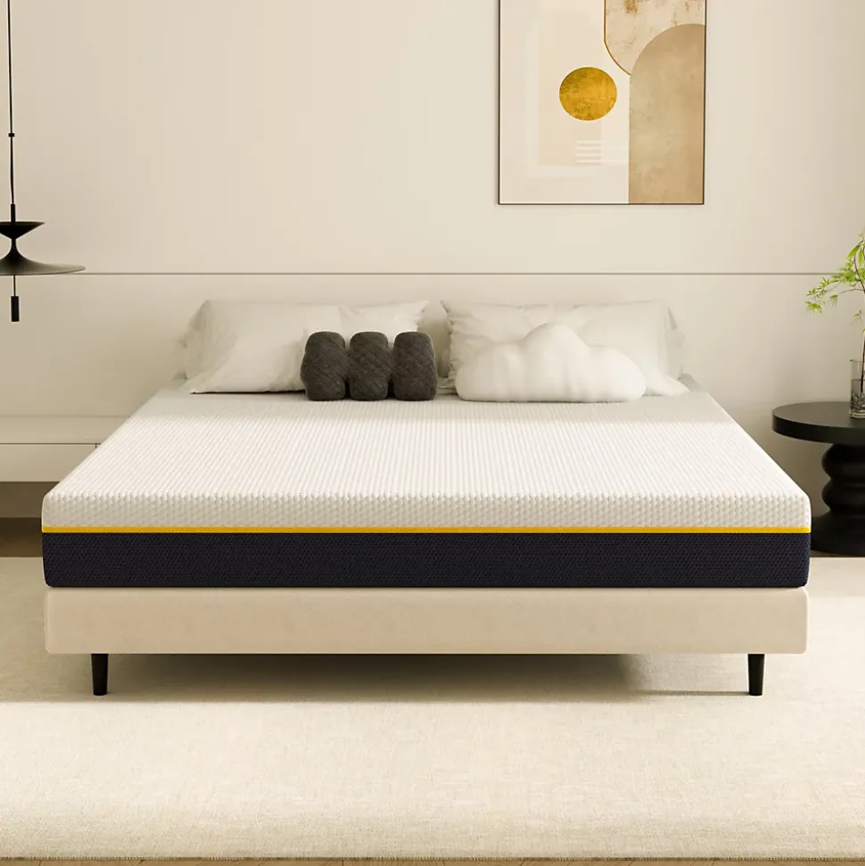Matelas double en mousse à mémoire de forme, 140 x 190 cm, épaisseur 17 cm