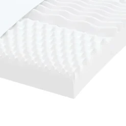 Matelas en mousse blanc 120x210 cm 7 zones dureté 20 ILD vidaXL