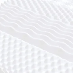 Matelas en mousse blanc 120x210 cm 7 zones dureté 20 ILD vidaXL