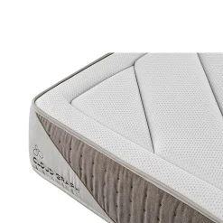 Matelas en mousse Cloud Graph 180 x 105 cm, hauteur 28 cm. Tencel et graphène pour régulation thermique et soutien ergonomique.