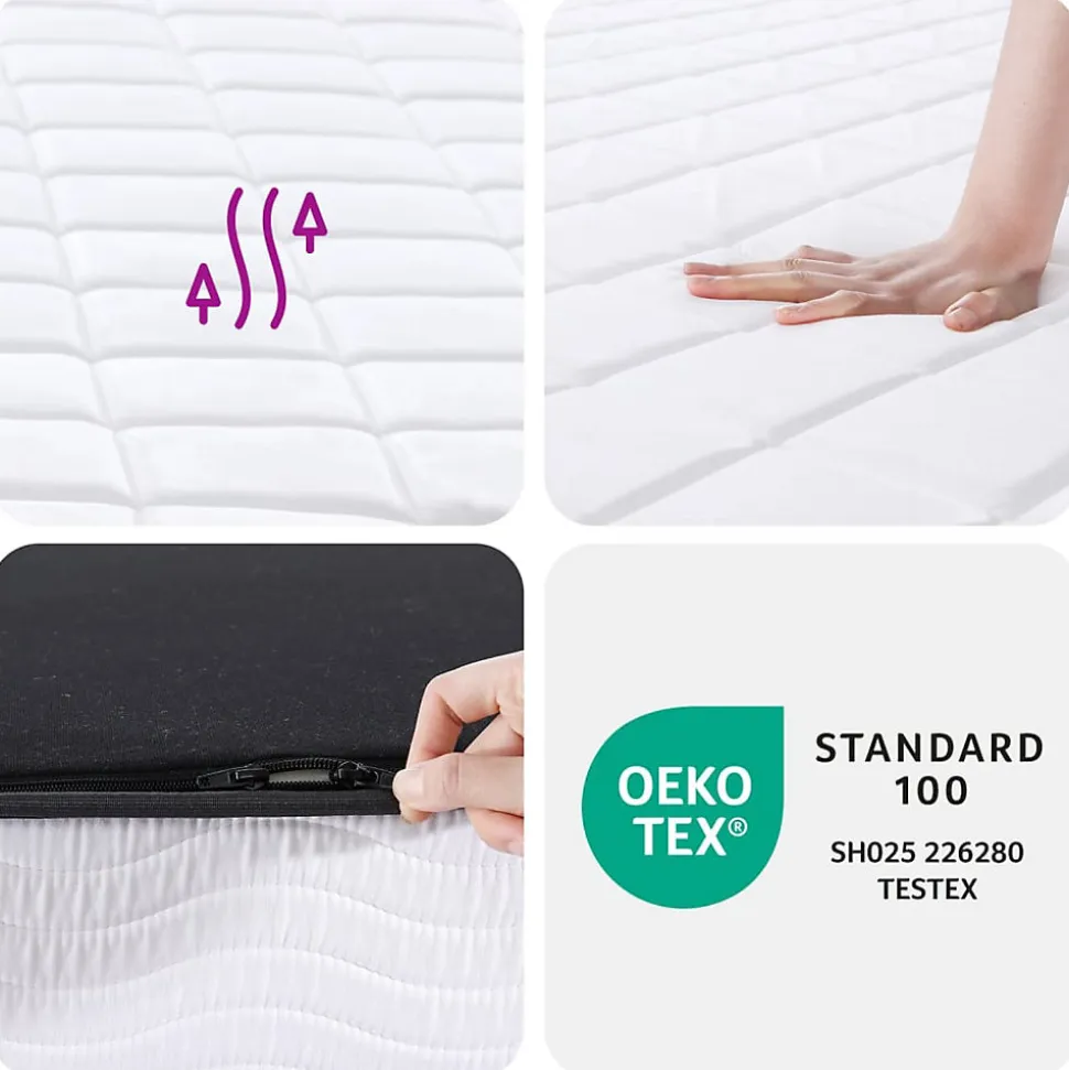 Matelas en mousse moyennement doux 90x190 cm vidaXL