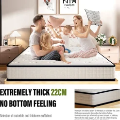 Matelas en mousse 90x200cm, Épaisseur 22 cm