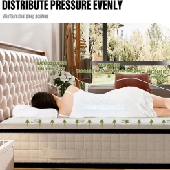 Matelas en mousse 90x200cm, Épaisseur 22 cm