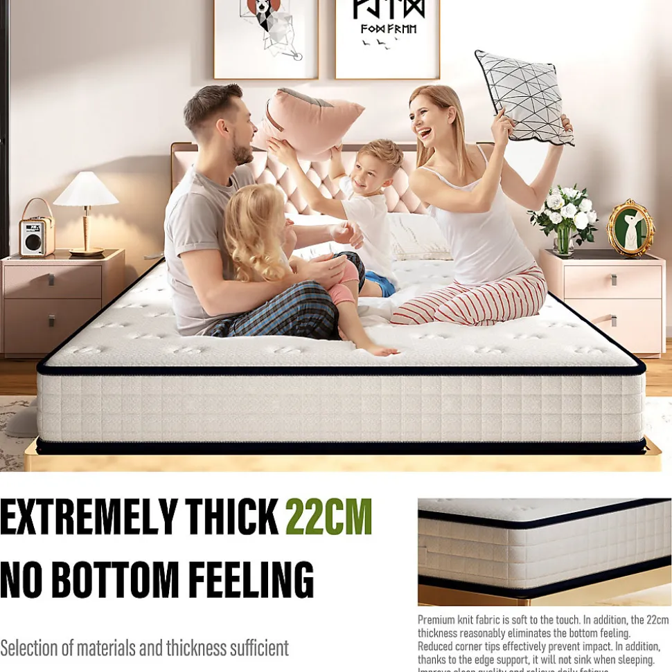 Matelas en mousse 90x190cm, Épaisseur 22 cm