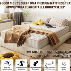 Matelas en Mousse 90x190cm,Épaisseur 18cm