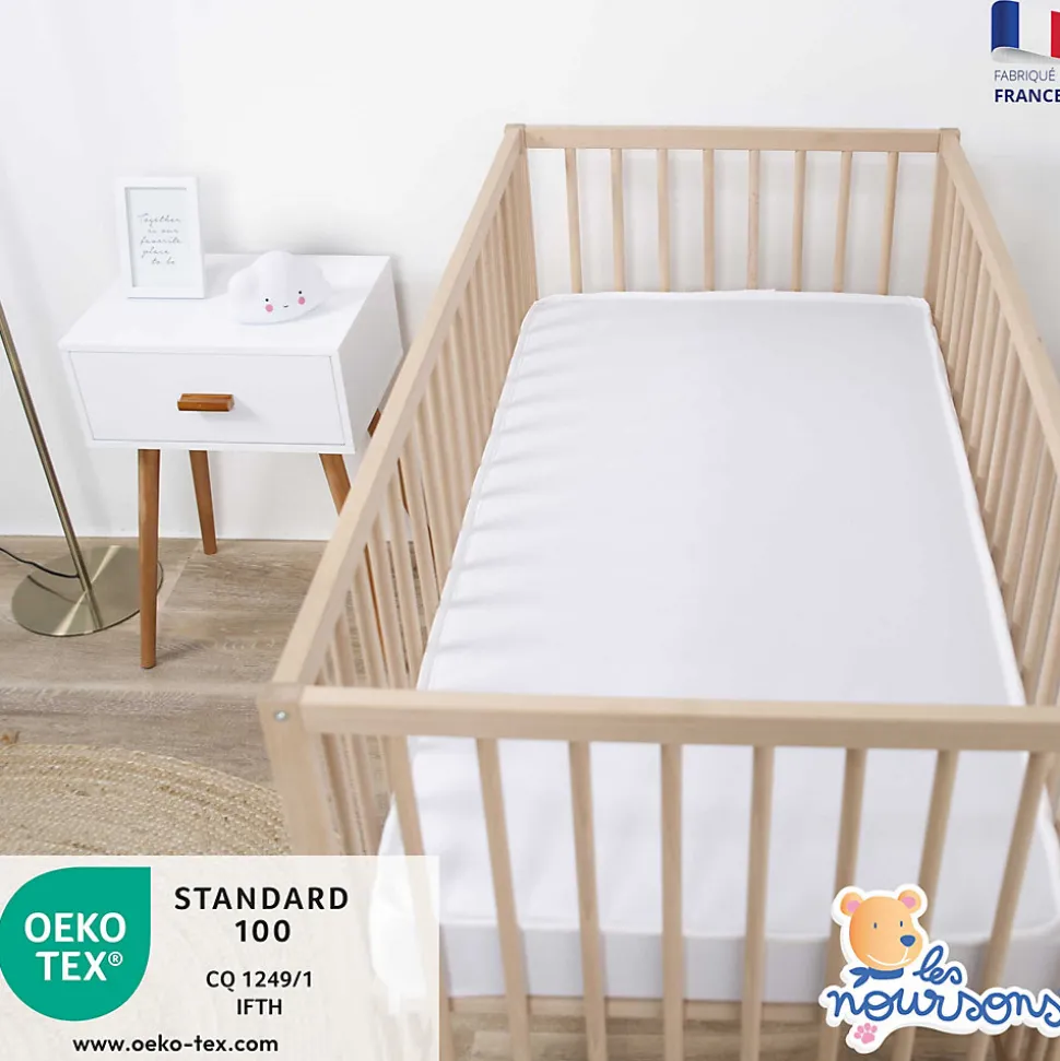 Matelas Enfant / Bébé 80x160 cm - Idéal pour Lit Cabane / Lit Gigogne - Réversible - Oeko Tex