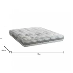 Matelas enfant 140x200 cm Talamo Italia accueil dynamique soutien medium epaisseur 21 cm Non specifie zones housse de matelas