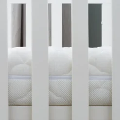 Matelas Enfant/Bébé Parfait - 2 Faces : Respirant l'Été / Douillet l'Hiver - Déhoussable - Anti Acarien