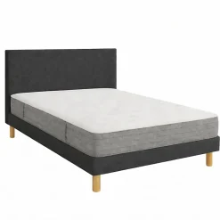 Matelas Essenzia LEVITATION Très Ferme 1000 + Sommier Tradition Graphic 13 cm + Pieds 120x190 Gris clair Ressorts