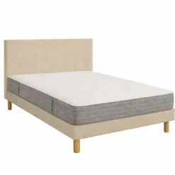 Matelas Essenzia LEVITATION Très Ferme 1000 + Sommier Tradition Graphic 13 cm + Pieds 180x210 Gris clair Ressorts