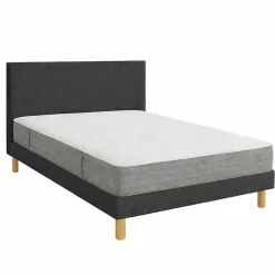 Matelas Essenzia LEVITATION Très Ferme 1000 + Sommier Tradition Graphic 13 cm + Pieds 180x210 Gris clair Ressorts