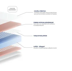 Matelas Essenzia MORPHOZONE 180 100x210 Latex