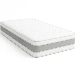 matelas face de contact Mémoire de Forme 62 Kg/m3 90x200 x 21 cm Ferme - 7 Zones de Confort - Noyau Aertech+ 35 Kg/m3 HR Haute Den