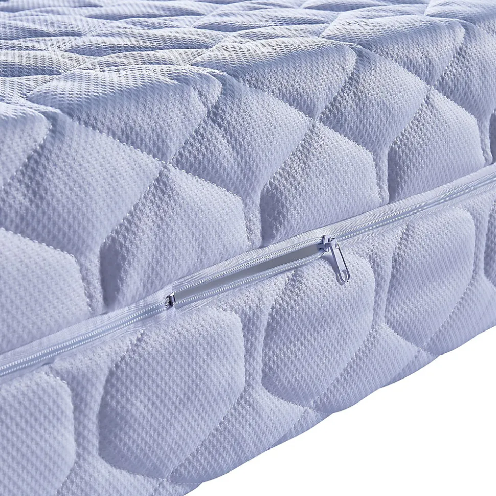 Matelas Face face de contact Latex 70 Kg/m3 Face Mémoire de forme 65 Kg/m3 90x200 x 20,5 cm Souple - Déhoussable Housse Lavable -