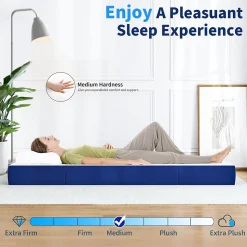 Matelas futon pliable en mousse à mémoire de forme 60 x 190 x 10 CM