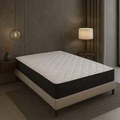 Matelas Latex 65 Kg/m3 + embourrage 100 % polesther - âme 100 % polyuréthane poli lattex 33 Kg/m3 160x200 x 19,5 cm Ferme 5 Zones