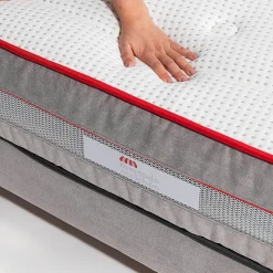 Matelas Luxury - ressorts ensachés et viscoélastique pour un soutien adaptatif, 27 cm.