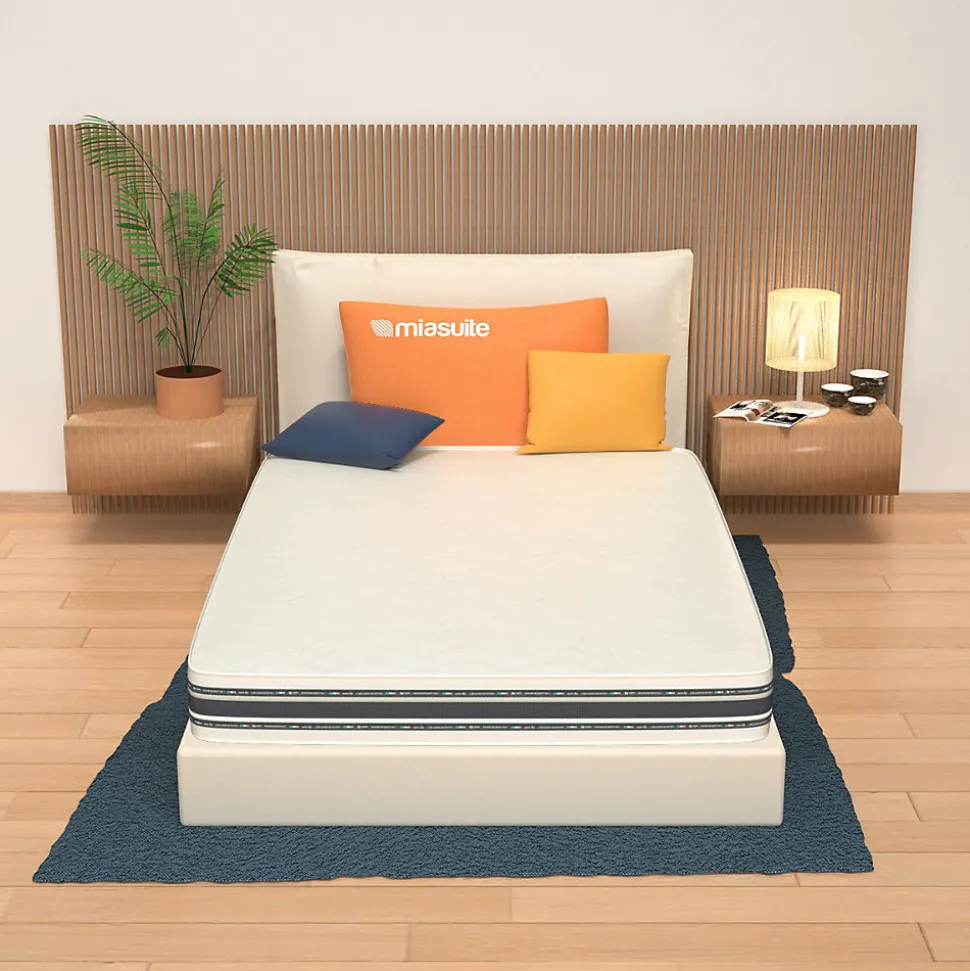 Matelas Memory Foam 90x190, Hauteur 30 cm - Déhoussable, Revêtement Bayscent, Respirant. Cabrio