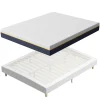 Matelas Mousse à Mémoire 160x200 cm + Sommier Tapissier, Épaisseur 17 cm