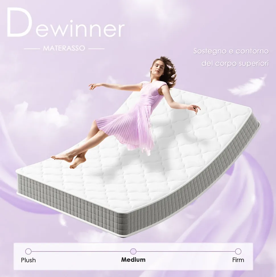 Matelas mousse 90x190 cm,Épaisseur 30 cm,Fermeté Moyenne,Respirant et Réversible