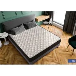 Matelas Mousse 140x190 Elegance, Ferme, Réversible, Côté Été/hiver, H18 Cm