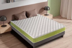 Matelas Mousse 135x190 Evergreen, Ferme, Réversible, Côté Été/hiver, H15 Cm