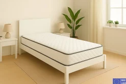 Matelas Mousse 90x190 Florida, Ferme, Réversible, Côté Été/hiver, H20 Cm