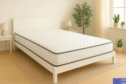 Matelas Mousse 140x190 Florida, Ferme, Réversible, Côté Été/hiver, H20 Cm