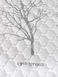 Matelas mousse 90x200 therapy carbone anti stress mousse h.r. épaisseur 19 cm tissu 3d système airfresh