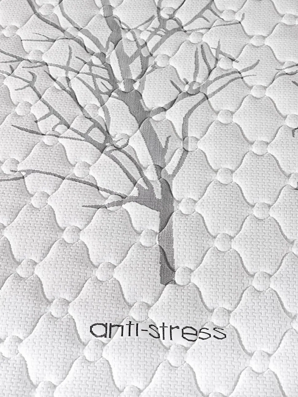 Matelas mousse 90x200 therapy carbone anti stress mousse h.r. épaisseur 19 cm tissu 3d système airfresh