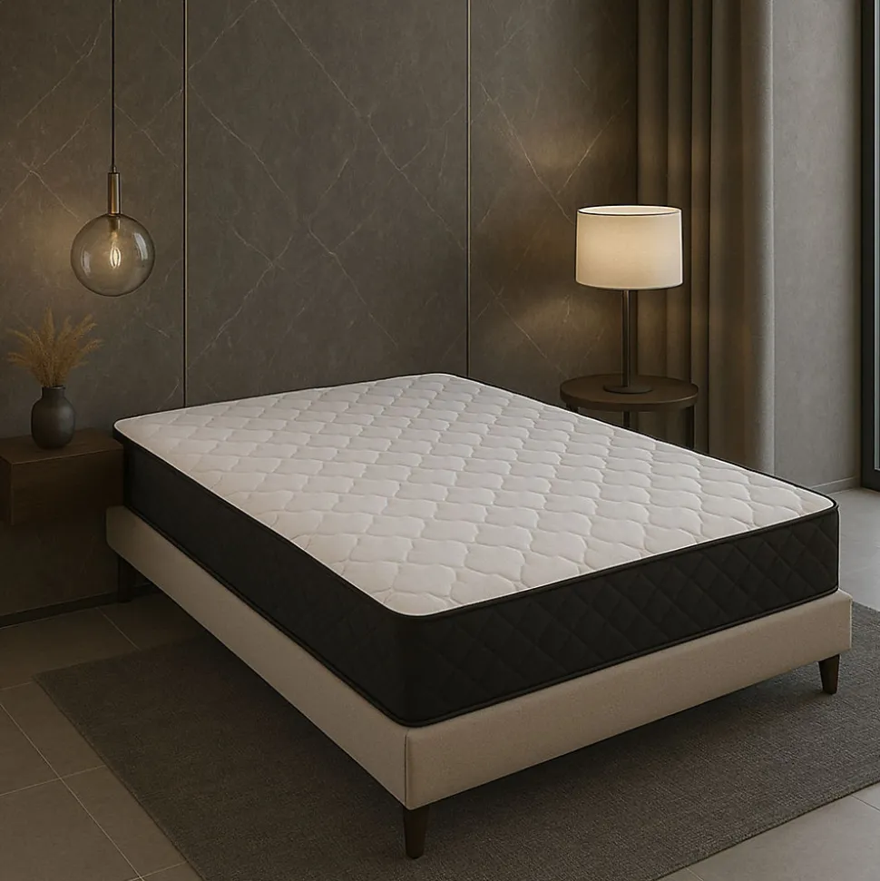 Matelas par contact avec contact Latex sur Face Hiver + embourrage 100 % polesther - âme 100 % polyuréthane poli lattex 33 Kg/m3