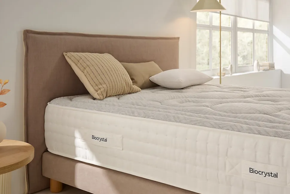 Matelas Ressorts Ensachés Biocrystal Selenium Spring, 30cm, 135x200cm - Moonia