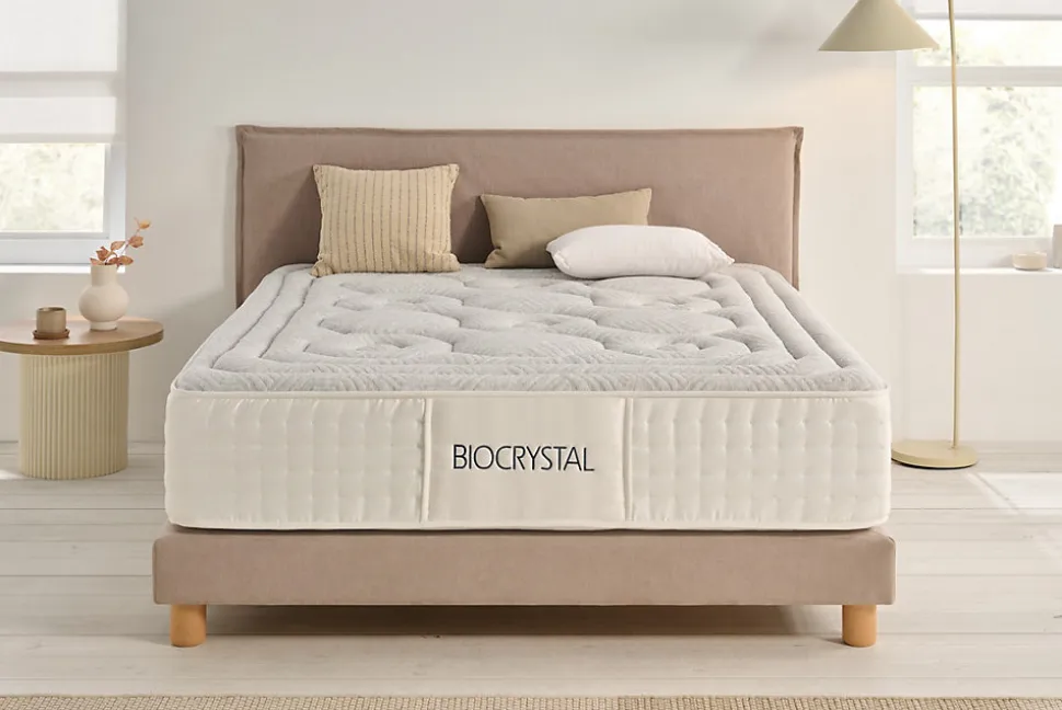 Matelas Ressorts Ensachés Biocrystal Selenium Spring, 30cm, 135x200cm - Moonia