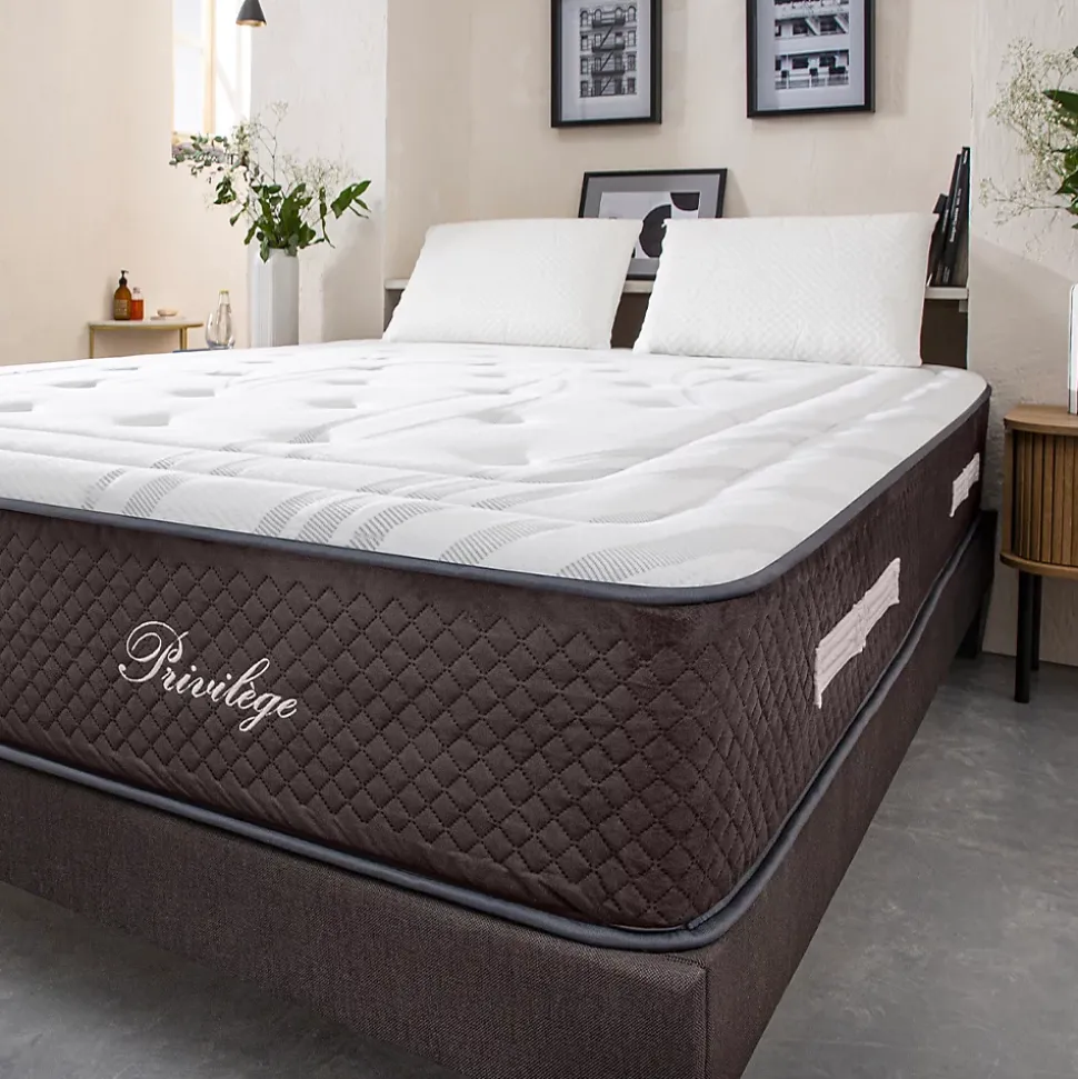 Matelas Ressorts Privilège 90x200 cm Accueil Mousse hypersoft