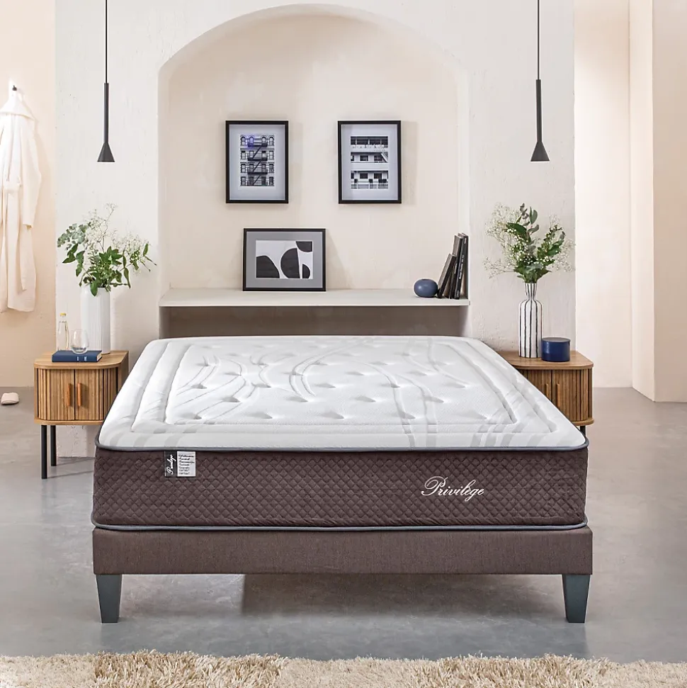 Matelas Ressorts Privilège 90x200 cm Accueil Mousse hypersoft