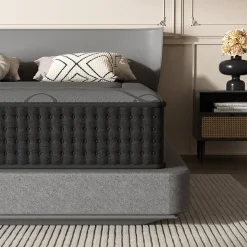 Matelas Ressorts 160x200 cm de Forme en Mousse et Ressorts, 28 cm Épaisseur