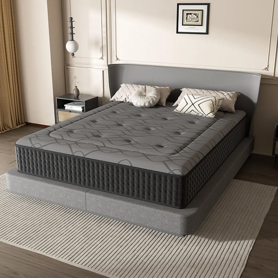 Matelas Ressorts 160x200 cm de Forme en Mousse et Ressorts, 28 cm Épaisseur