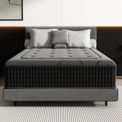 Matelas Ressorts 90x200 cm de Forme en Mousse et Ressorts, 30 cm Épaisseur