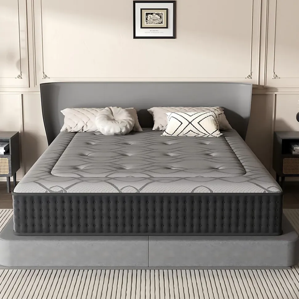 Matelas Ressorts 160x200 cm de Forme en Mousse et Ressorts, 25 cm Épaisseur