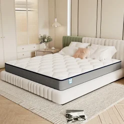 Matelas Ressorts 140x190 Épaisseur 20 cm, Confort, 7 Zones Ergonomique