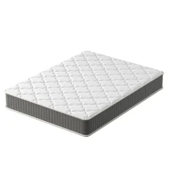 Matelas Ressorts 140x190cm de Forme en Mousse et Ressorts, 20 cm Épaisseur